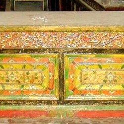 Carved Tibetan Prayer Table Carved Tibetan Prayer Table