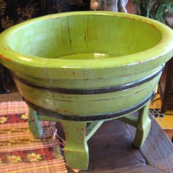 Antique Wooden Wash Basin