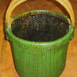 Handwoven Green Basket